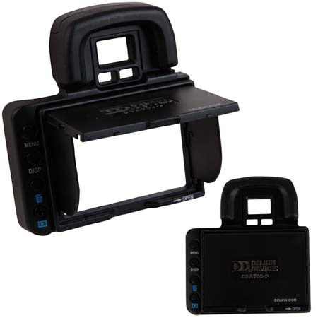 Delkin Professional Pop-up Shade &amp; Protective Cover for the Sony A700 LCD Screen, Snap On image