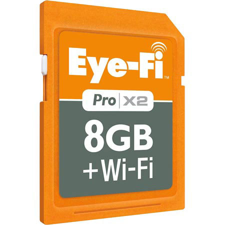 Eye-Fi Pro X2 8GB Wi-Fi SDHC Card Class image