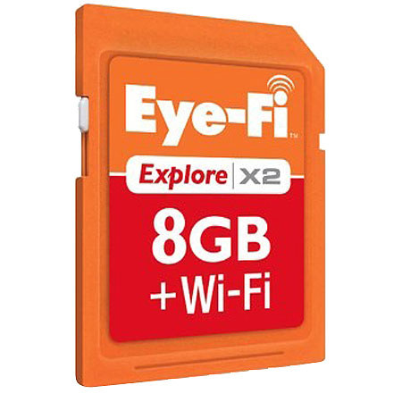 Eye-Fi Explore X2 WiFi 8 GB Secure Digital SD Memory Card image