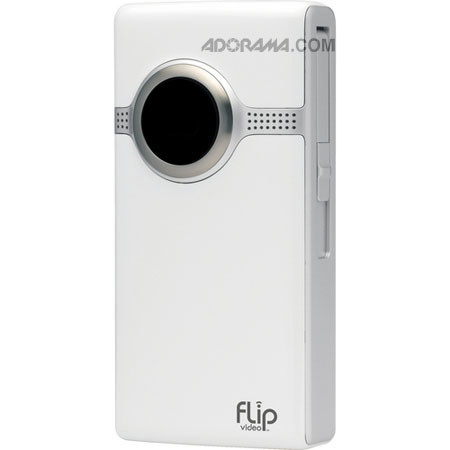 Pure Digital Technologies Flip Video UltraHD Camcorder 120 Minutes Capacity - White (Generation 3) image