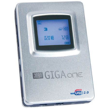 Jobo Giga One, 40 GB Portable Memory Card Backup Storage Device with USB 2.0 Interface. image