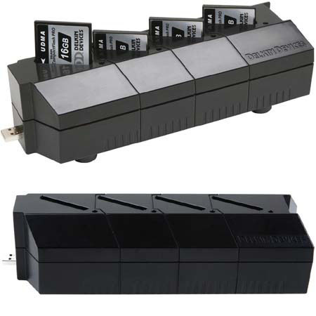 Delkin ImageRouter, Photo Transfer Unit for Four Compact Flash Memory Cards, USB 2.0 Interface image
