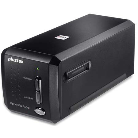 Plustek OpticFilm 7500iSE Film Scanner, for 35mm Slides and Negatives, Color CCD Image Sensor Technology, USB 2.0 Interface for Windows &amp; Mac image