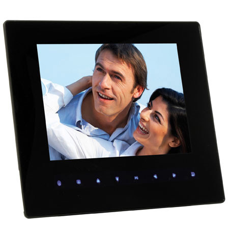Jobo 8.0" Ultra Slim Nano Pro Digital Back Lit Photo Frame, 800x600 Pixels Resolution, Dual-Mini-USB 2.0, 4:3 Aspect Ratio, Card Slots for SD, MMC, SDHC &a