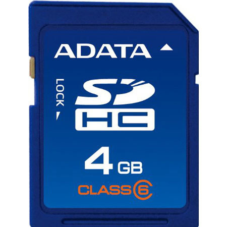 A-Data SD Card 4 GB - SDHC Class 6 image