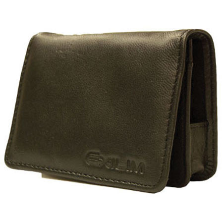 Casio EX-Case10 Black Leather Business Card Style Case for Exilim EX-V7SR and Similar Size Cameras image