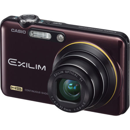 Casio EXILIM High-Speed EX-FC150 Digital Camera, 10 Megapixel, 5X Optical Zoom, 2.7 inch Super Clear LCD, Burst up to 30fps, Red image