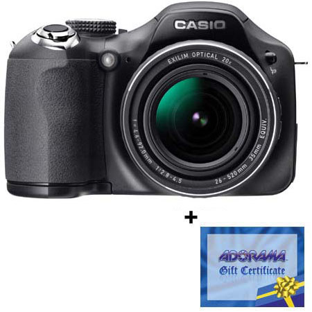 Casio High Speed Exilim Zoom EX-FH20 Digital Camera, 10 Megapixel, 20x Optical Zoom, , with $50.00 Adorama Gift Card image