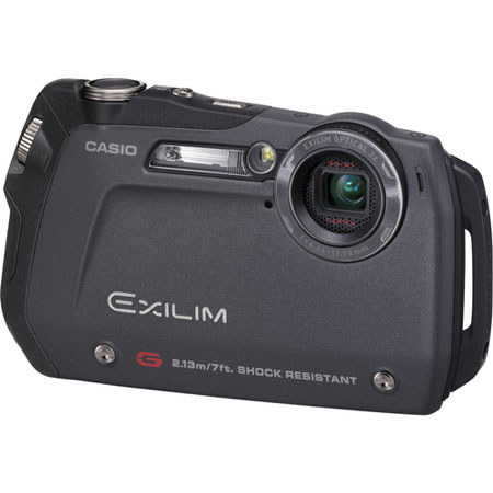 Casio Ex-G1 Digital Camera, Shock Resistant, Waterproof, 12 Megapixel, Black image
