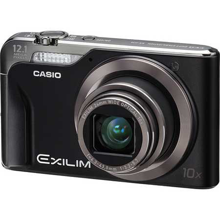 Casio EX-H10 Compact Digital Camera, 12 Megapixels, 10x Optical Zoom, 4x Digital Zoom, 3.0" TFT LCD, Black image