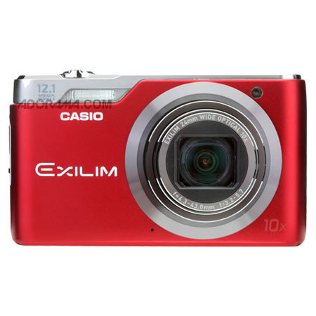 Casio EX-H5 Compact Digital Camera, 12.1 Megapixels, 10x Optical Zoom, 4x Digital Zoom, 2.7&quot; TFT LCD, Red image