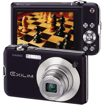 Casio Exilim Card EX-S10 Super Slim Digital Camera, 10.1 MP, 3x Optical Zoom, 4x Digital Zoom, Wide 2.7" Super Clear LCD, Black image