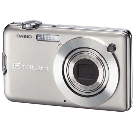 Casio Exilim Card EX-S12SR Digital Camera, 12.1 Megapixel, 3x Optical Zoom, 4x Digital Zoom, 2.7" LCD, Silver image