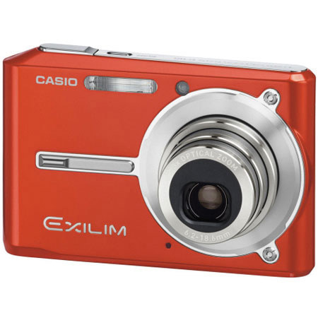 Casio Exilim EX-S600-EO Digital Camera, 6mp, 3x Optical, 4x Digital Zoom with 2.2" inch LCD Screen - Orange Finish image