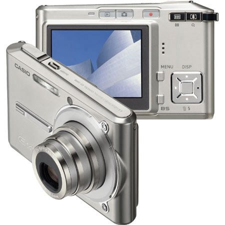 Casio Exilim EX-S600-SR Digital Camera, 6mp, 3x Optical, 4x Digital Zoom with 2.2" inch LCD Screen - Sparkle Silver Finish image