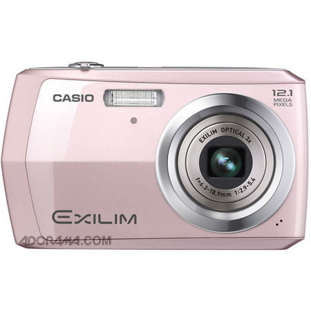 Casio Exilim EX-Z16PK Digital Camera, 12.1 Megapixel, 3x Optical Zoom, 4x Digital Zoom, 2.7" TFT Color LCD Display, Dedicated Movie Button, Pink image