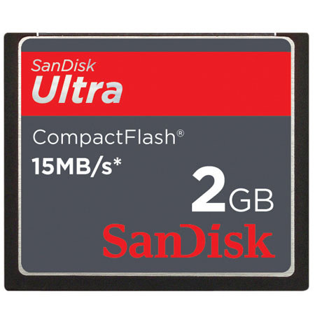 SanDisk 2 GB, Ultra II, Compact Flash Memory Card with 15MB/SEC Speed image