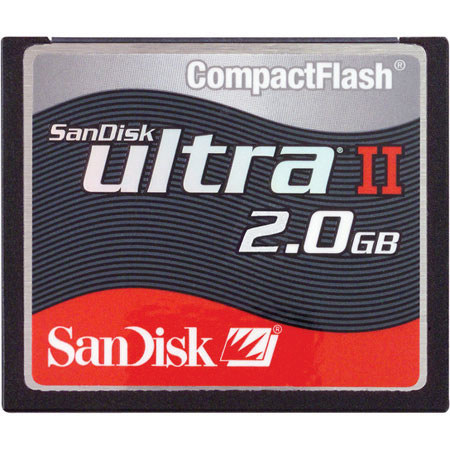 SanDisk 2 GB, 60x Speed Ultra II Compact Flash Memory Card. image