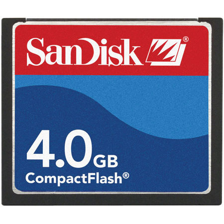 SanDisk 4 GB Compact Flash Memory Card. image