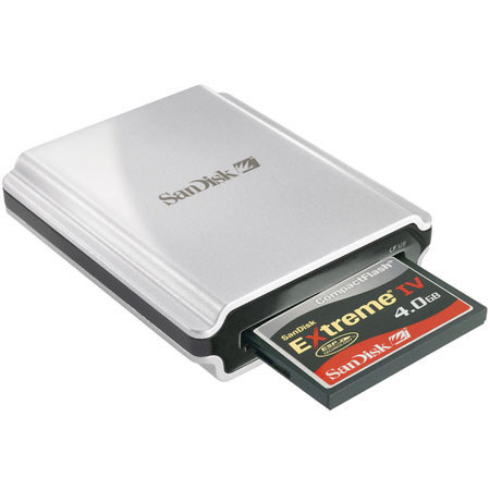 SanDisk 4 GB Extreme IV Compact Flash Memory Card with a FireWire Reader Bundle image