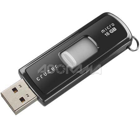 SanDisk 16 GB Cruzer Micro with U3 Technology, USB Flash Drive (UFD) Storage Device image
