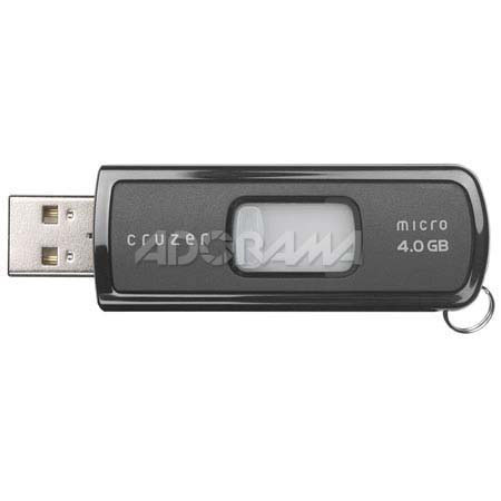 SanDisk 4 GB Cruzer Micro with U3 Technology, USB Flash Drive (UFD) Storage Device image