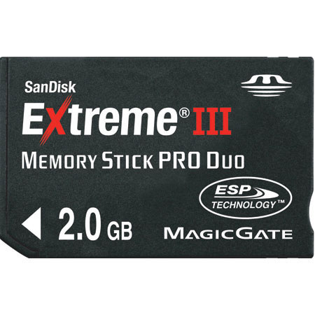 SanDisk 2 GB Extreme III Memory Stick Pro Duo Memory Card. image