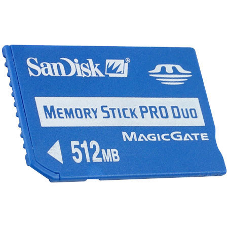 SanDisk 512mb Memory Stick Pro Duo Memory Card. image