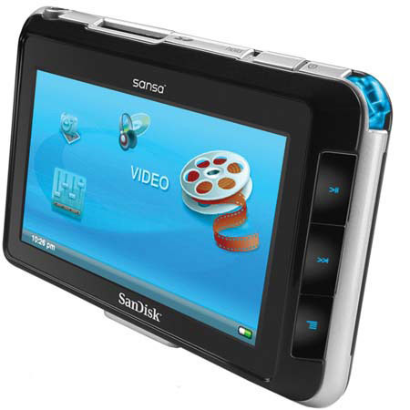 SanDisk Sansa View 8 GB Pocket Video Digital Player with 4" Widescreen Color Display image