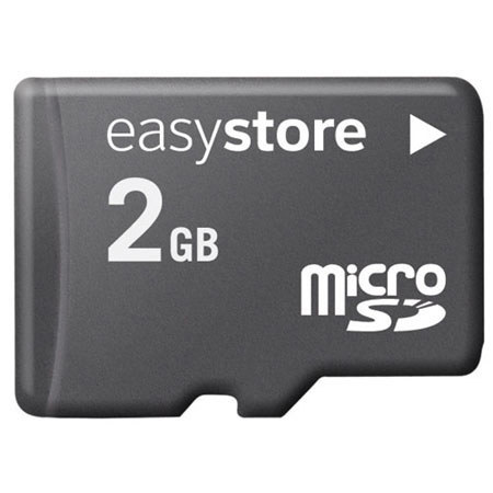 EasyStore Memory Micro Secure Digital, MicroSD, 2 GB Memory Card image