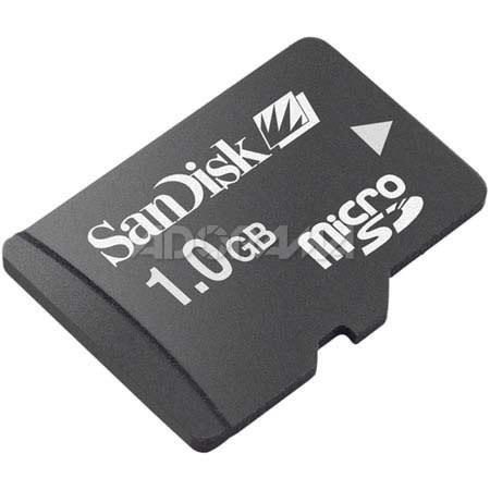 SanDisk 1 GB Micro Secure Digital, MicroSD, Memory Card. image