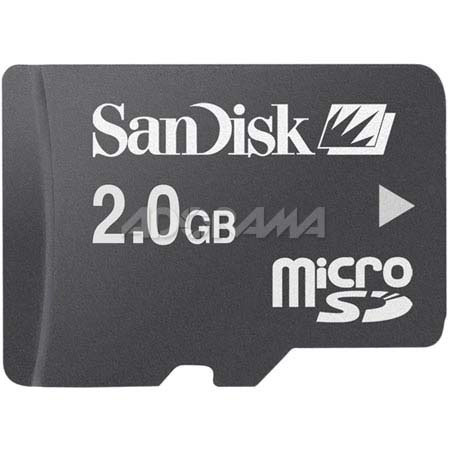 SanDisk 2 GB Micro Secure Digital, MicroSD, Memory Card. image