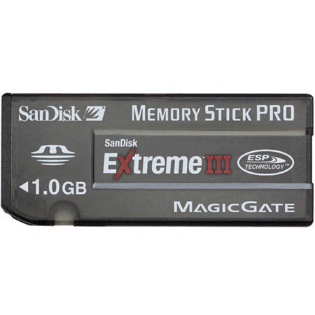 SanDisk 1 GB Extreme III Memory Stick Pro Memory Card. image