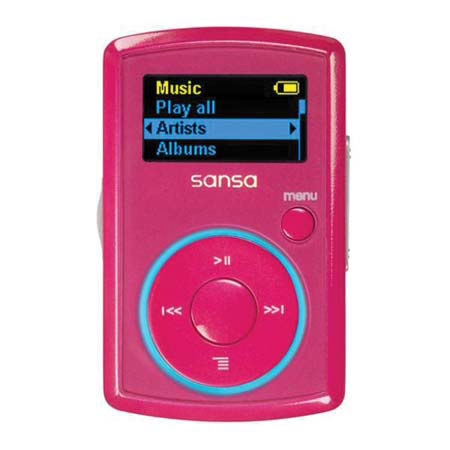 SanDisk Sansa Clip Series 2 GB MP3 Player, Pink image