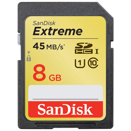 SanDisk 8 GB, Extreme III Secure Digital High Capacity (SDHC) Memory Card. image