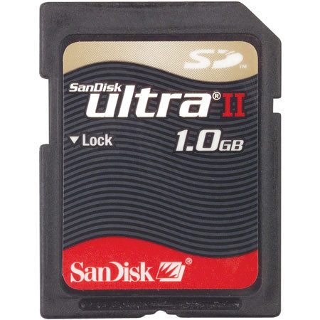 SanDisk 1 GB, 60x Speed Ultra II Secure Digital (SD) Memory Card. image
