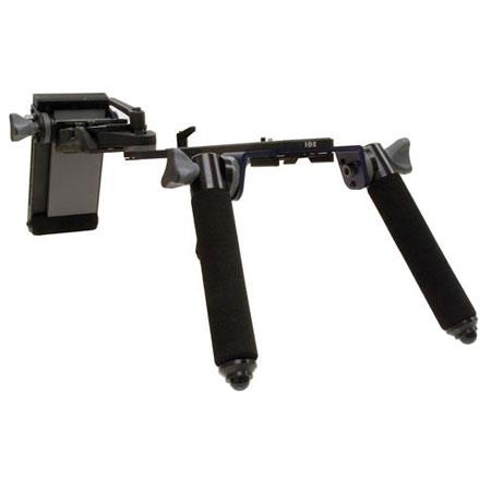 IDX A-CA74E Shoulder Adaptor, Cushioned Shoulder Pad, Supports Third-party Rail Systems, Still Cameras and Handheld Camcorders