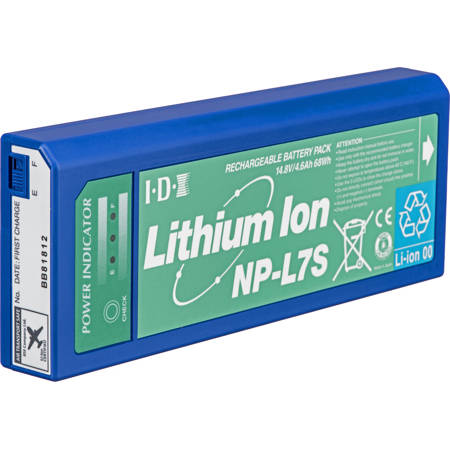 IDX NP-L7S NP Style Lithium-ion Battery with 3 L.E.D. Power Indicator, 14.8 Volts, 4.8Ah. image