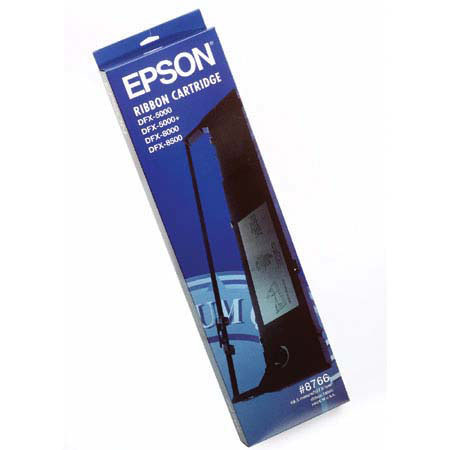 Epson 8766 Black Fabric Ribbon Cartridge for Impact Printers