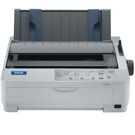 Epson LQ-590 24-Pin Serial Impact Dot Matrix Printer, 80 Characters, High Speed Draft 529 cps