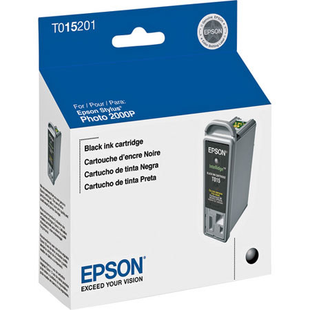 Epson Black Ink Cartridge for the Stylus Photo 2000P Inkjet Printer. image