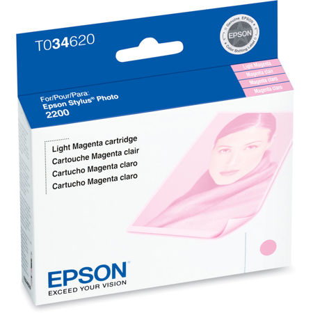 Epson Light Magenta Ink Cartridge for the Stylus Photo 2200 Inkjet Printer. image