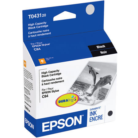 Epson High Capacity Black Ink Cartridge for the Stylus C84, C86, CX6400 & CX6600 Inkjet Printers.