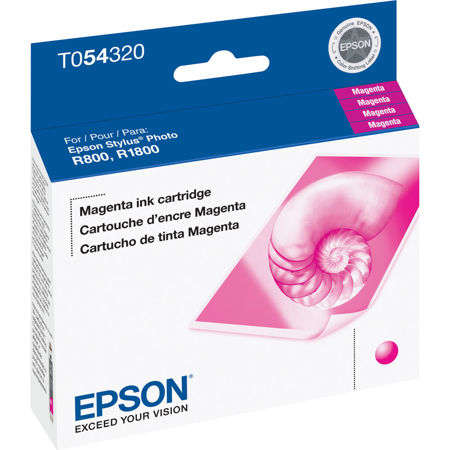 Epson Magenta Ink Cartridge for the Stylus R800 &amp; R1800 Photo Inkjet Printers. image