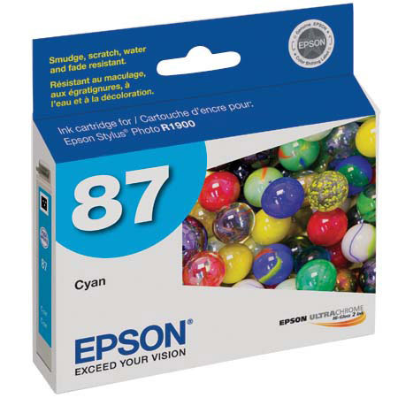 Epson Photo Cyan Ink Cartridge for the Stylus R1900 Inkjet Printer image