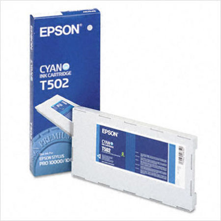 Epson T502011 Photo Dye Cyan Ink Cartridge for Epson Stylus Pro 10000 and 10600 Printers