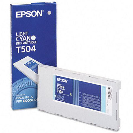 Epson Light Cyan Photo Dye Ink Cartridge for the Stylus Pro 10000P & 10600 Inkjet Printers.