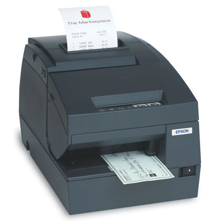 Epson TM-H6000III Thermal and Dot Matrix Receipt Printer with Validation, Serial Interface, No MICR, Dark Gray