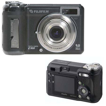 Fujifilm FinePix E900 Digital Camera, 9.0 Megapixel, 4x Optical Zoom, 7.6x Digital Zoom, and 2.0" LCD Screen image