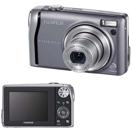 Fujifilm FinePix F40FD Super CCD High Resolution Digital Camera, 8.3 Megapixel, 3x Optical Zoom, 6.9x Digital Zoom, 2.5" LCD Screen, Silver image